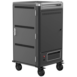 [WM057] Armario de carga y transporte para 30 tablets y portátiles negro con 30 schuko en 6 regletas
